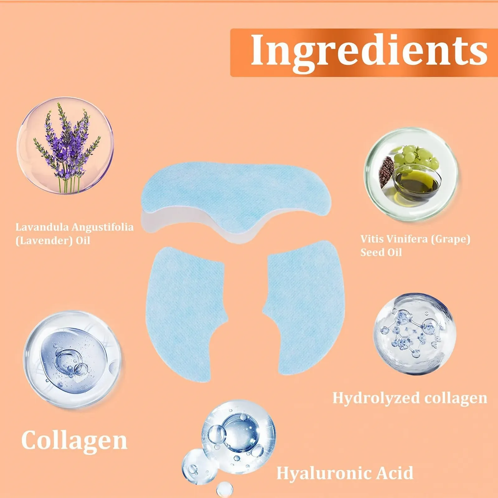 Маска Зволожуюча для обличчя, заспокійливі патчі для обличчя для сухої, чутливої шкіри, фото №6