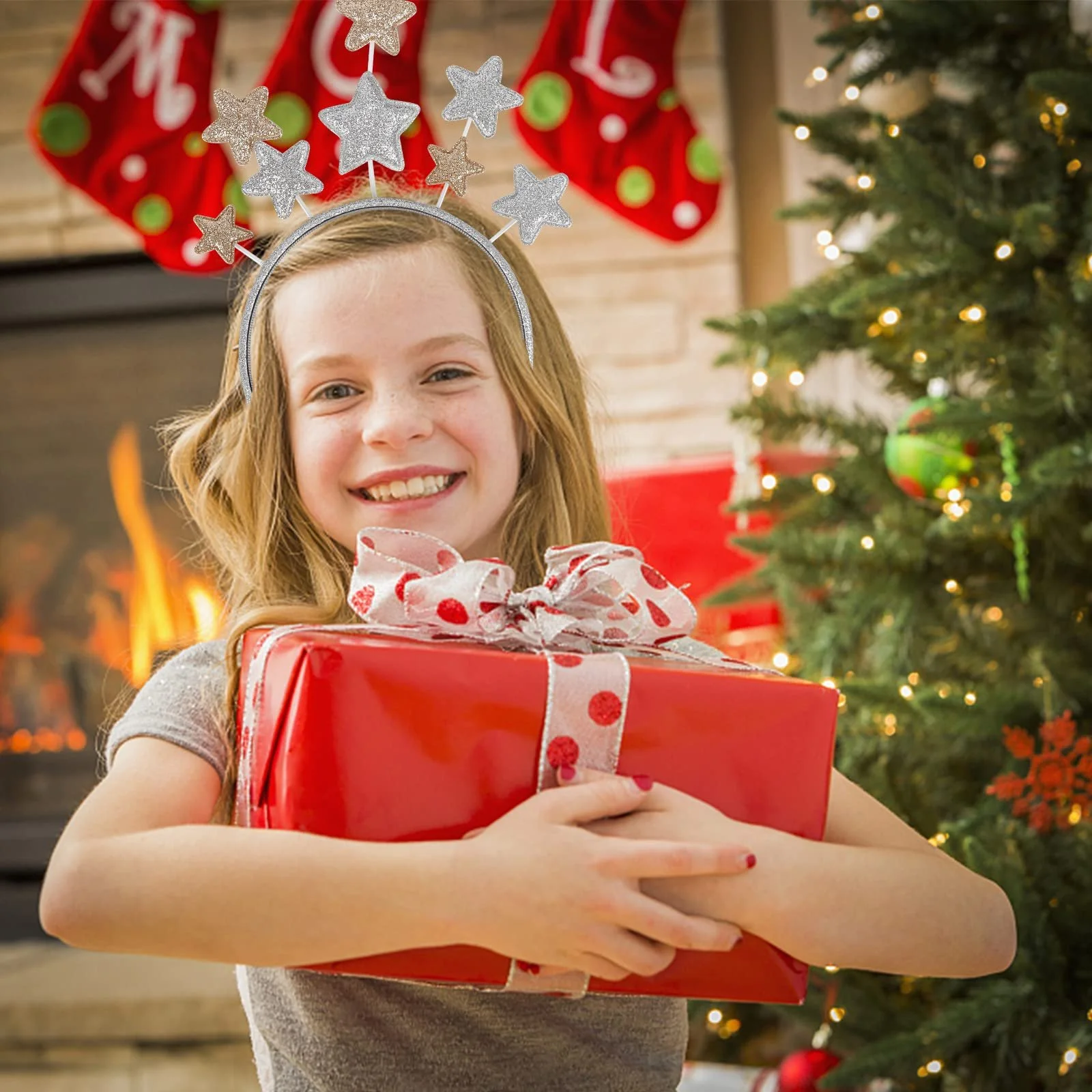 Набір Різдвяних обручів зі зірками, фото №5