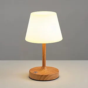 Настільна світлодіодна лампа 4000 mAh Waterproof Rechargeable Touch Dimmer Під дерево - Фото 1