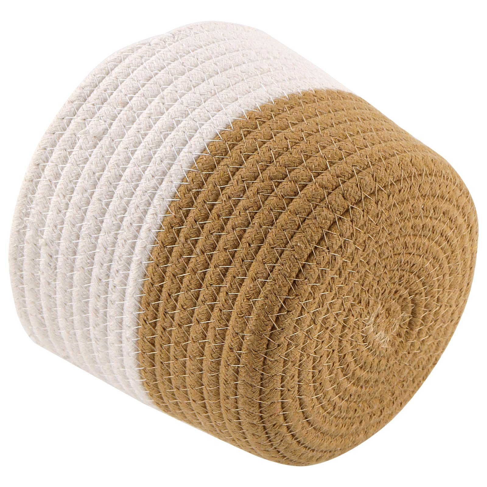 Набір підвісних кошиків для рослин KEILEOHO 4 шт. 14 см та 20 см бавовняні плетений, фото №4