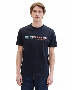 Футболка Men's  1041855ХХ10668 Tom Tailor Темно-синій XL - Фото 1