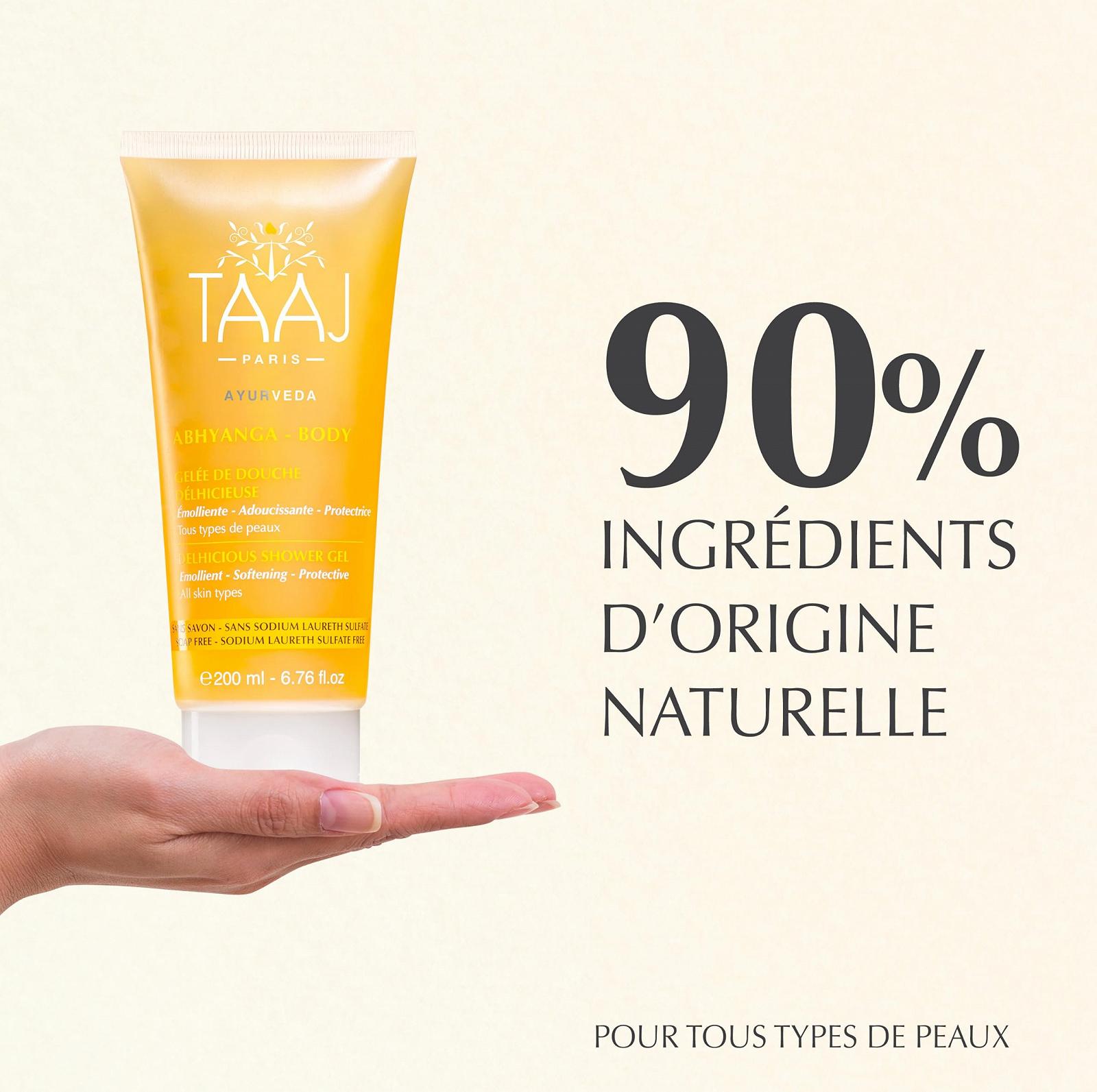 Желе для душу TAAJ Abhyanga Delicious Shower Jelly набір 3 х 200 мл, фото №4