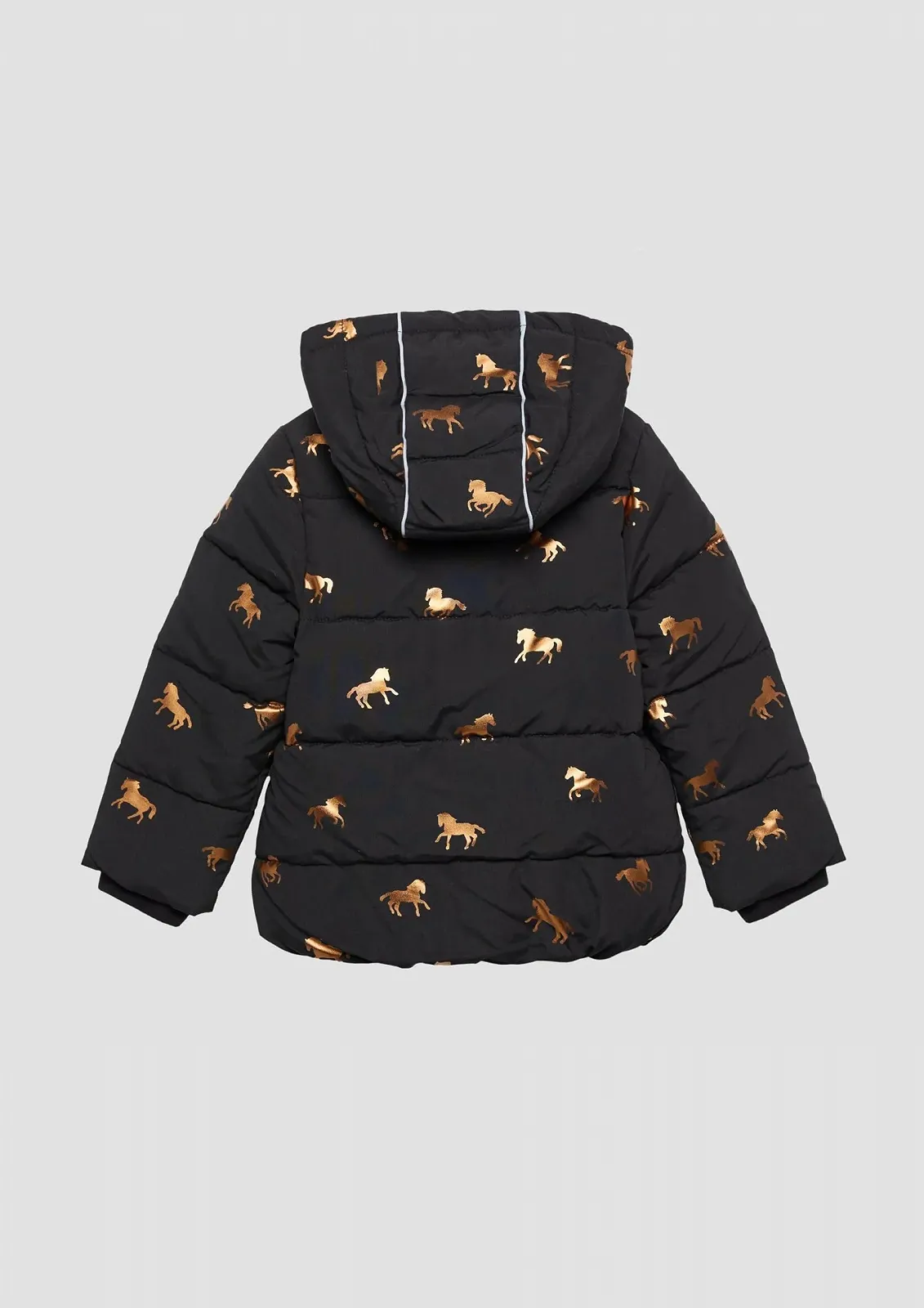 Куртка стёганая s.Oliver с блестящим принтом и флисовой подкладкой, фото №5