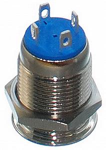 Кнопка антивандальна VJ Parts d14mm стрижка 12mm h18mm 4 контакту synthetic.ua - Фото 1