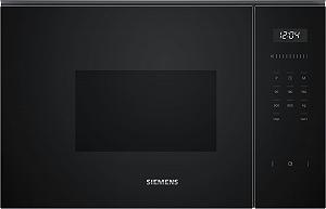 Вбудована мікрохвильова піч Siemens iQ500 BF525LMB1 59 x 38 см 800 Вт Робоча камера 20 л Поворотний стіл 25.5 см Керування TouchControl Гідролітичне очищення Автоматичні програми CookControl 7 Чорна - Фото 1