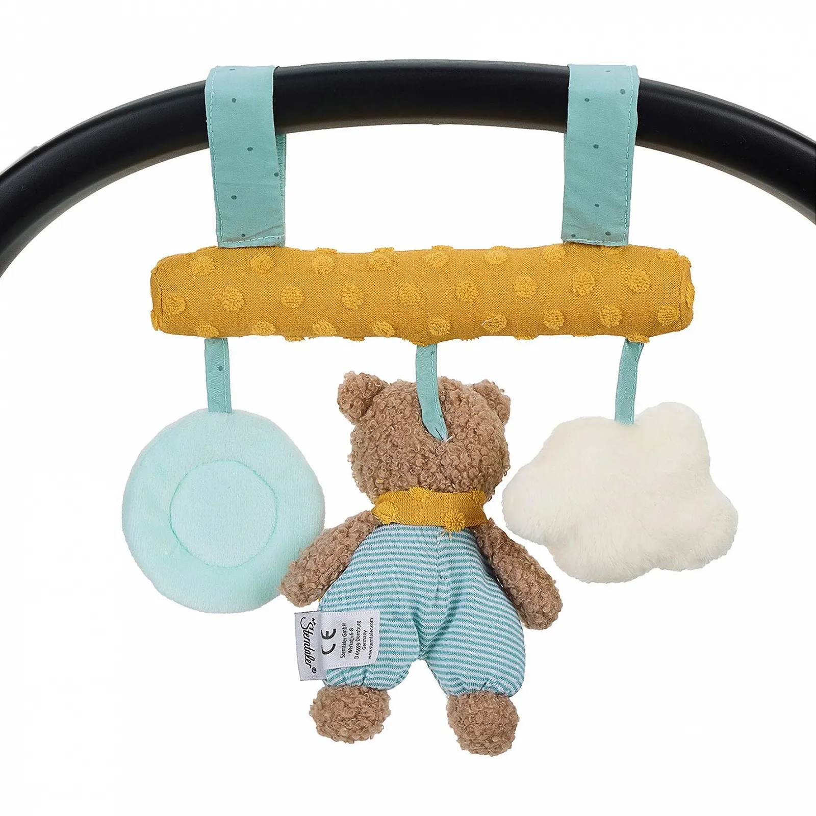 Подвесная игрушка Sterntaler Мишка Ben с погремушкой Разноцветный, фото №4 Подвесная игрушка Sterntaler Мишка Ben с погремушкой Разноцветный, фото №4