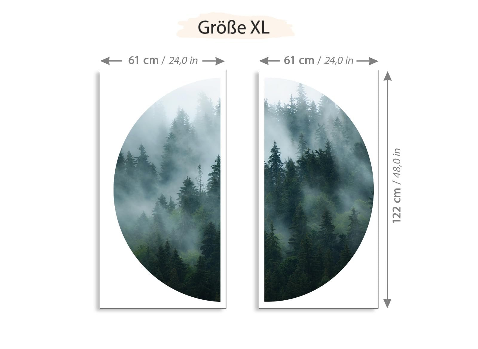 Наклейка на стіну Grandora DL648-4 Пейзаж гори 120 см, фото №4 Наклейка на стіну Grandora DL648-4 Пейзаж гори 120 см, фото №4