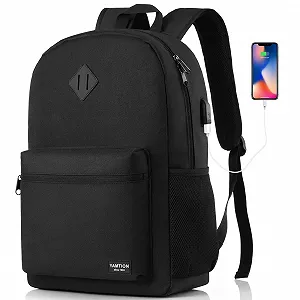 Рюкзак для ноутбука Yamtion 15.6 дюймів USB 25 л Чорний - Фото 1