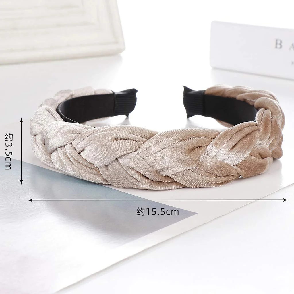 Обруч Lyguy Плетений Вручну Широкий Етнічний Для Дівчат, фото №4