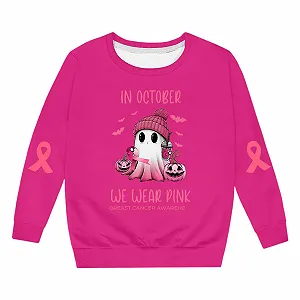 Пуловер для девочек Niedliches Halloween-Print Модный повседневный свитшот с круглым вырезом и длинными рукавами для детей, размер 140 synthetic.ua - Фото 1