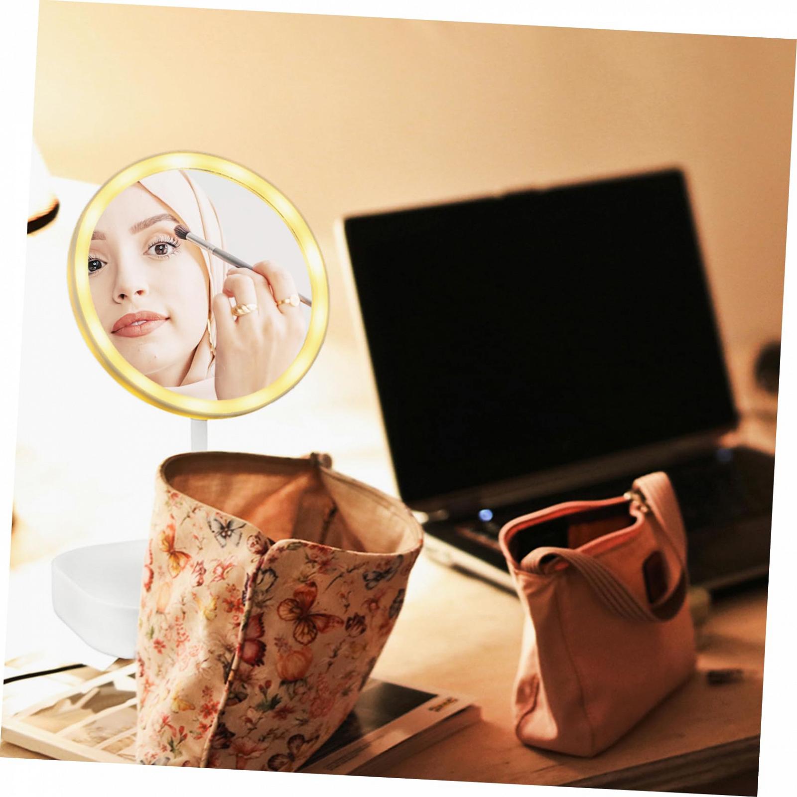 Дзеркало Angoily 4 Sätze Led-косметичне Багатофункціональне Біле, фото №7 Дзеркало Angoily 4 Sätze Led-косметичне Багатофункціональне Біле, фото №7