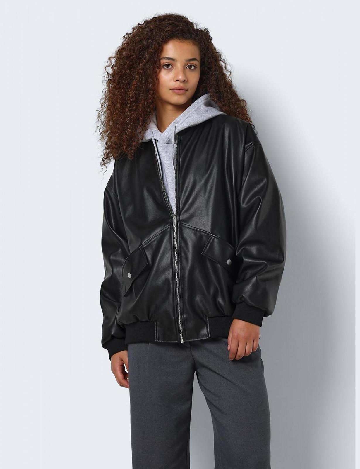 Бомбер Noisy may Nmronja Oversize Pu Noos , жіночий, фото №2