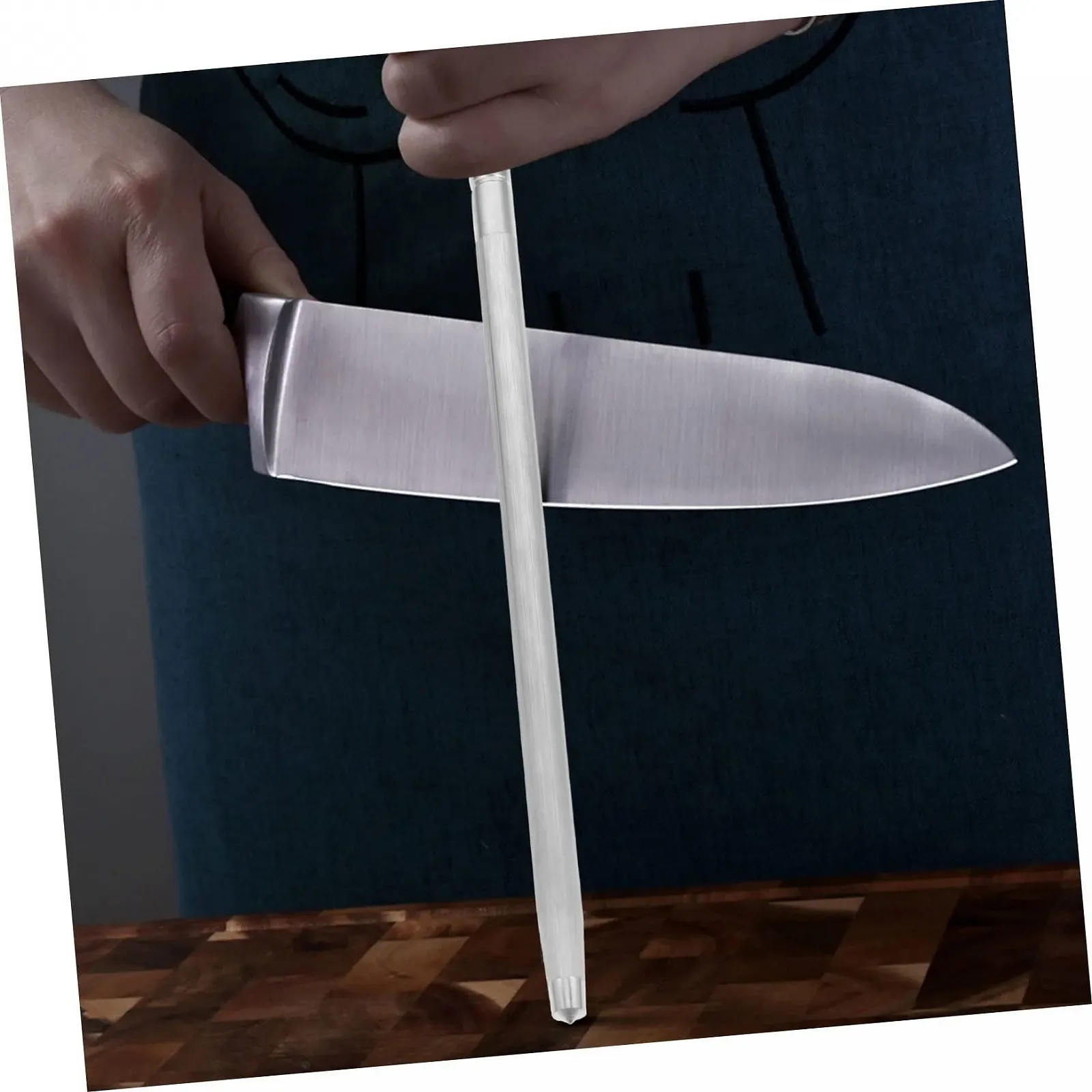 Мусат точильний із нержавіючої сталі з ергономічною ручкою, фото №8 Мусат точильний із нержавіючої сталі з ергономічною ручкою, фото №8