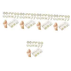 Украшения для маникюра FRCOLOR 150 штук Металл для дизайна ногтей с практичным кейсом для хранения - Фото 1