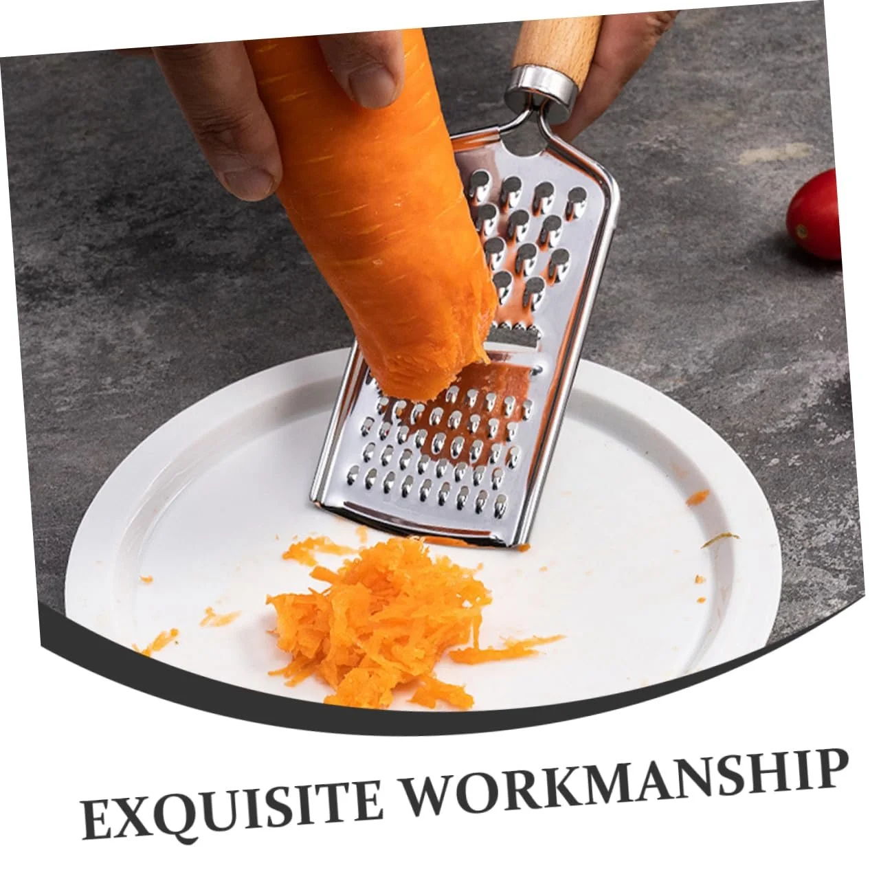 Терка кухонна 3-секційна, багатофункціональна для картоплі, моркви та огірків, ергономічний дизайн, фото №4 Терка кухонна 3-секційна, багатофункціональна для картоплі, моркви та огірків, ергономічний дизайн, фото №4