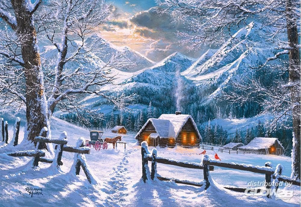 Пазл Castorland Snowy Morning CSC151905 1500 деталей, фото №3 Пазл Castorland Snowy Morning CSC151905 1500 деталей, фото №3