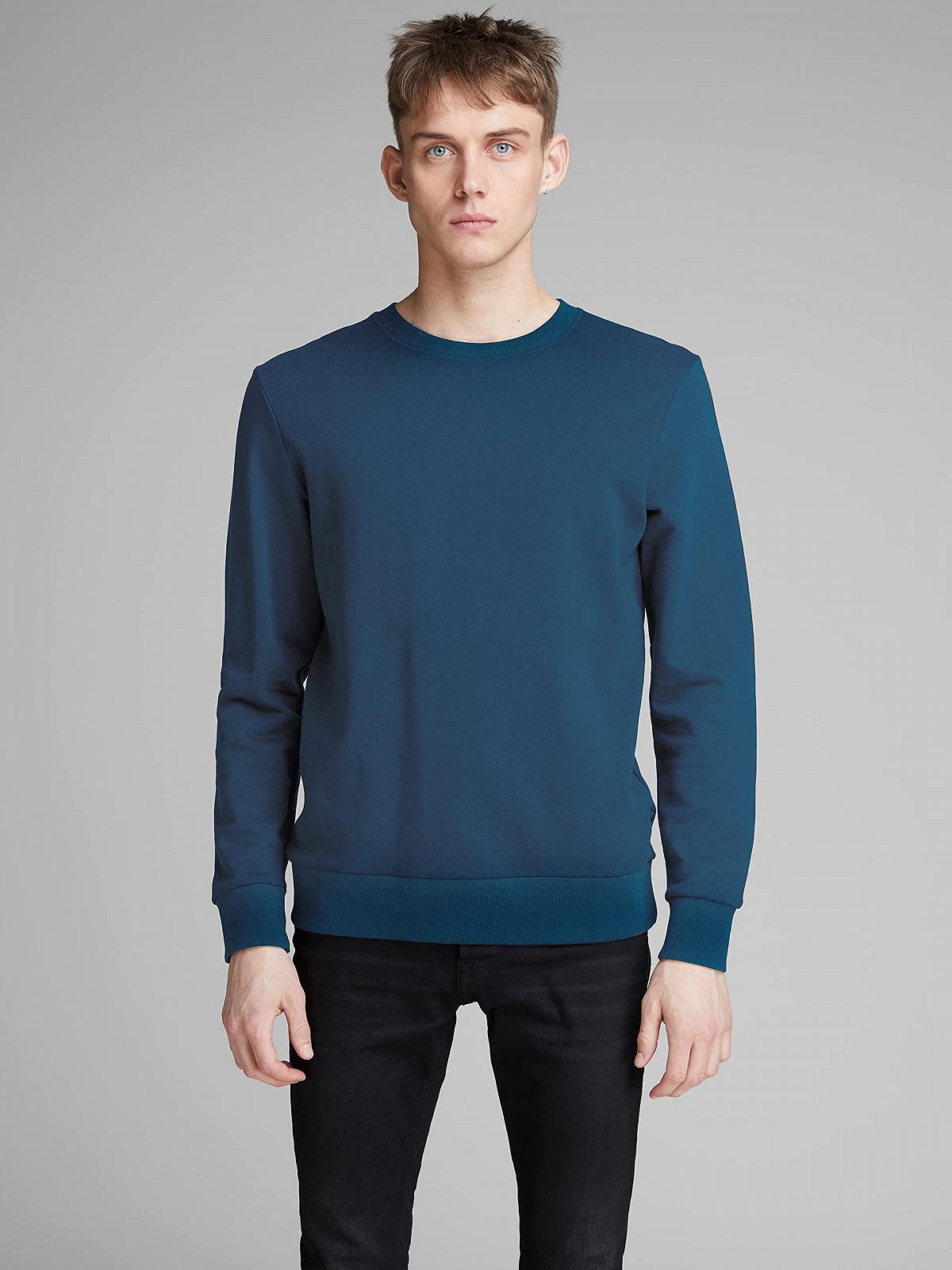 Свитшот Jack & Jones Jjeholmen мужской, круглый вырез, Noos, 12136886, фото №3