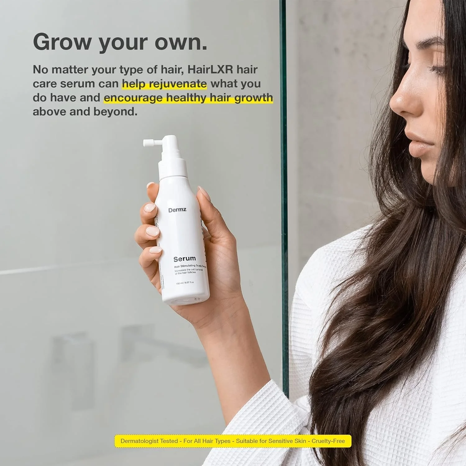 Сироватка для росту волосся HairLXR - Сироватка для росту волосся з натуральними компонентами, фото №7