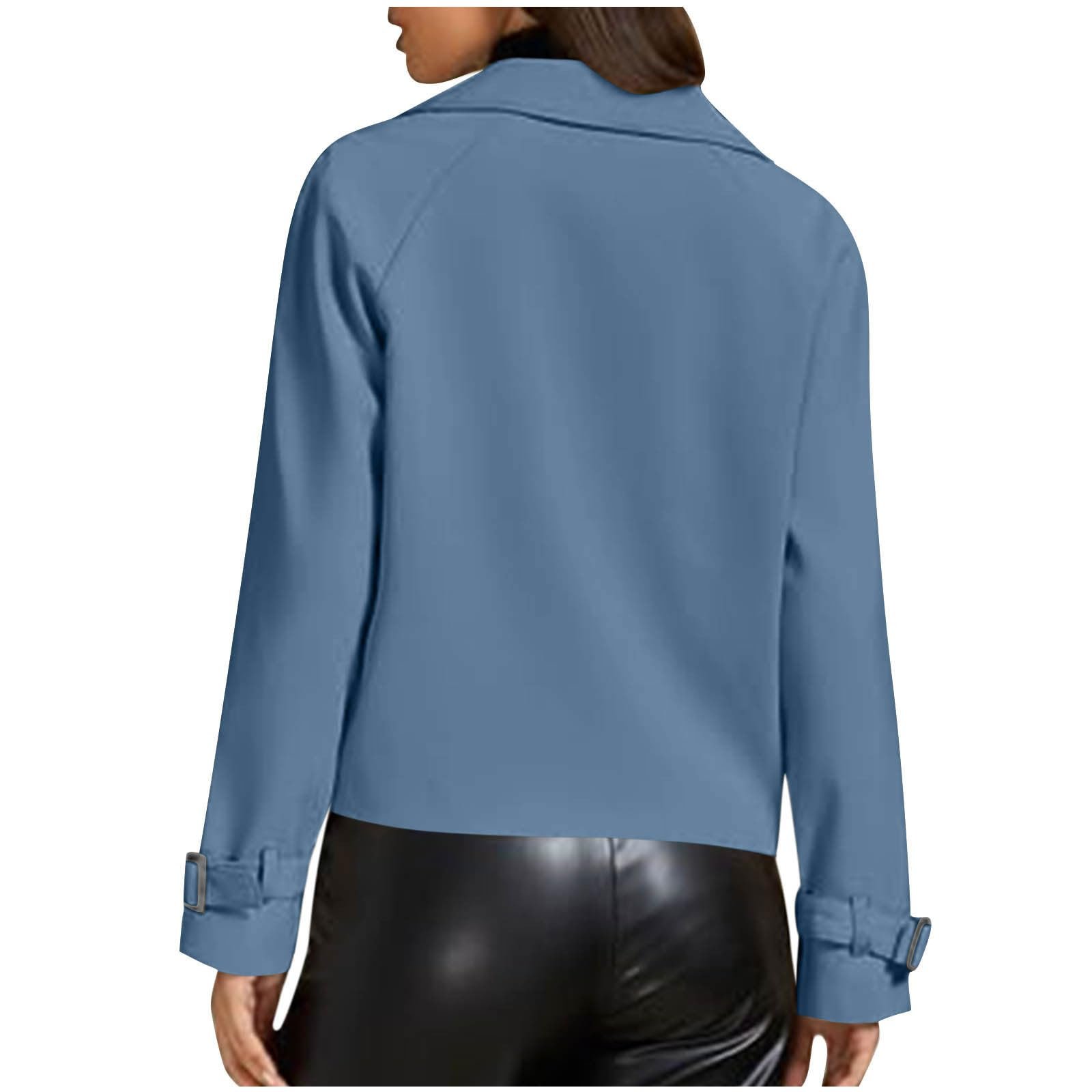 Куртка Lemoiitea Мода 2024 с длинными рукавами, отложным воротником, фото №6