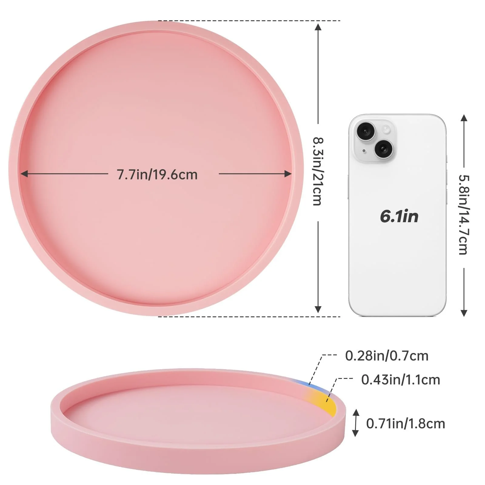 Декоративный поднос NiHome Силиконовый для ванной комнаты, кухни и гостиной., фото №8 Декоративный поднос NiHome Силиконовый для ванной комнаты, кухни и гостиной., фото №8