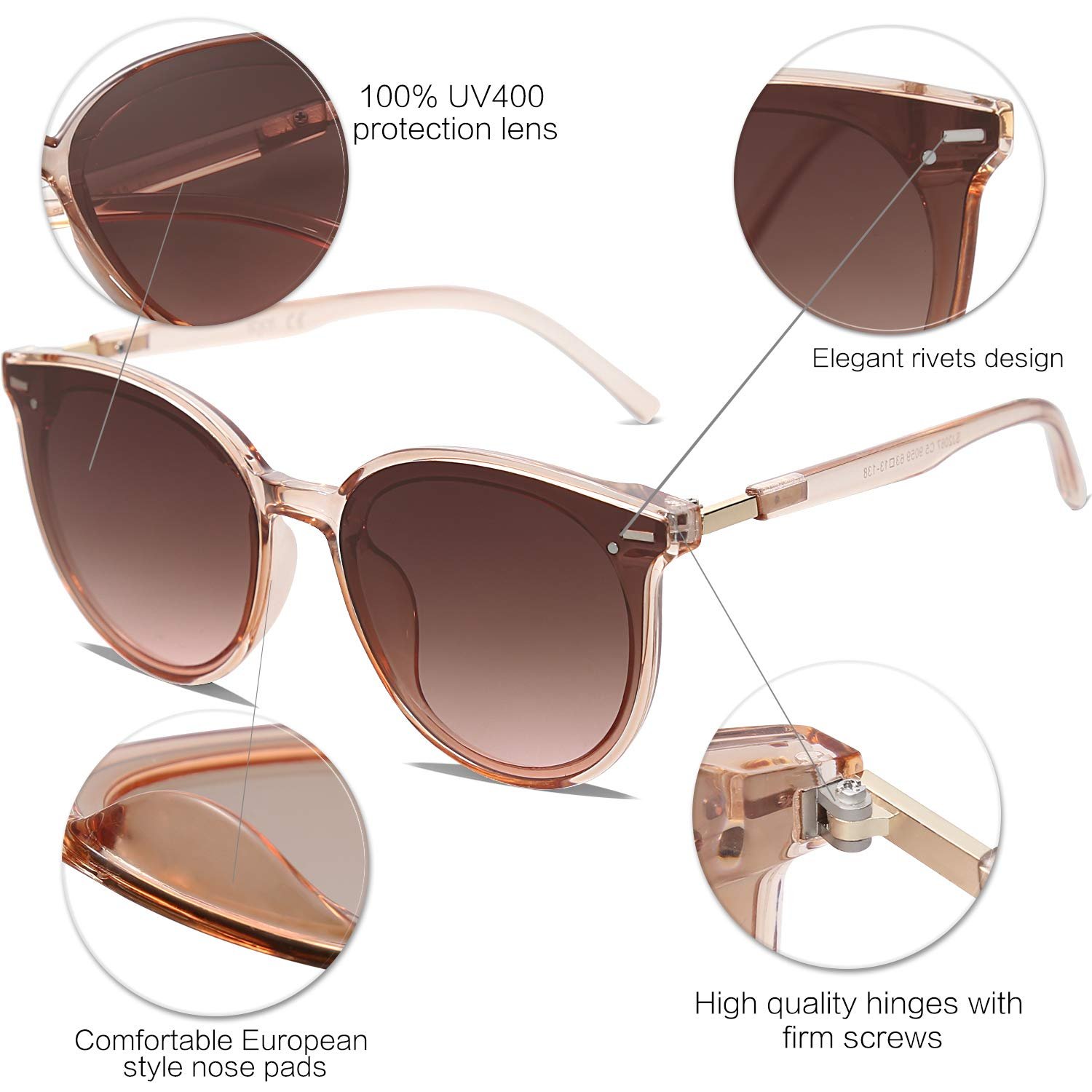 Сонцезахисні окуляри Круглі SojoS Classic Retro SJ2067, фото №4