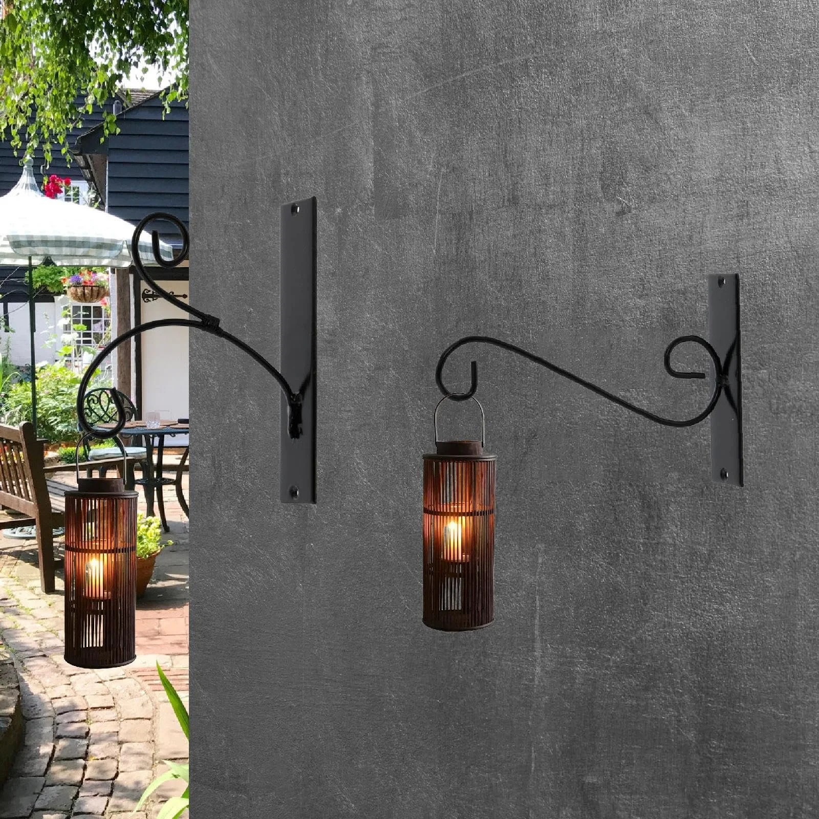 Настінні гачки для саду Ganque 2 штуки Залізо, фото №3 Настінні гачки для саду Ganque 2 штуки Залізо, фото №3