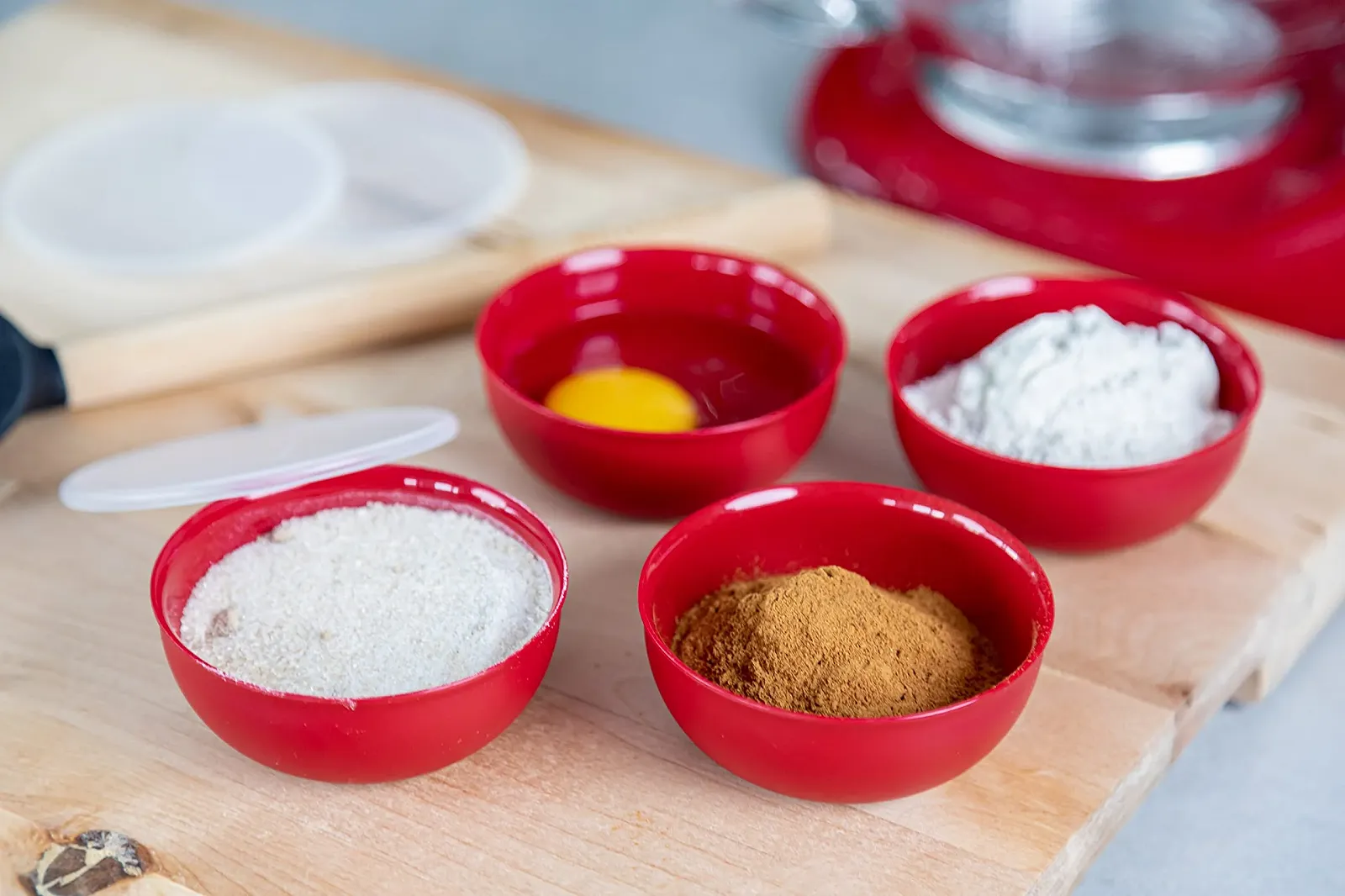 Набір мисок KitchenAid Pinch Bowls 23 г 4 шт. Червона імперія, фото №7