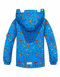 Дитяча дощова куртка LAUSONS Перехідна куртка для малюків Динозаври Водонепроникна synthetic.ua - Фото 1