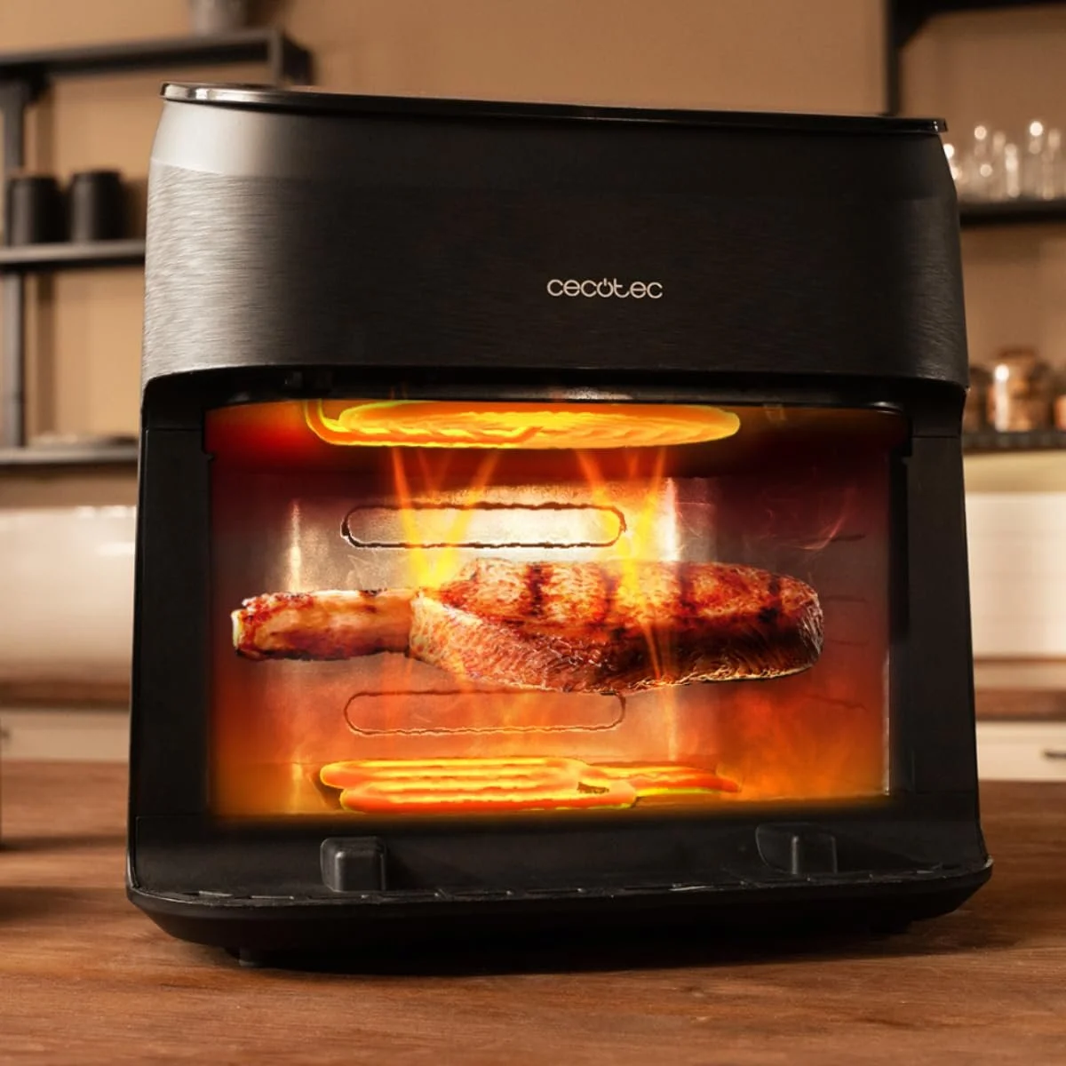 Мультипечь Cecotec Cecofry & Grill Smokin' 8500 8.5 л Гриль Двойной нагрев Коптильня 2200 Вт 40-200 °C 10 меню, фото №5 Мультипечь Cecotec Cecofry & Grill Smokin' 8500 8.5 л Гриль Двойной нагрев Коптильня 2200 Вт 40-200 °C 10 меню, фото №5