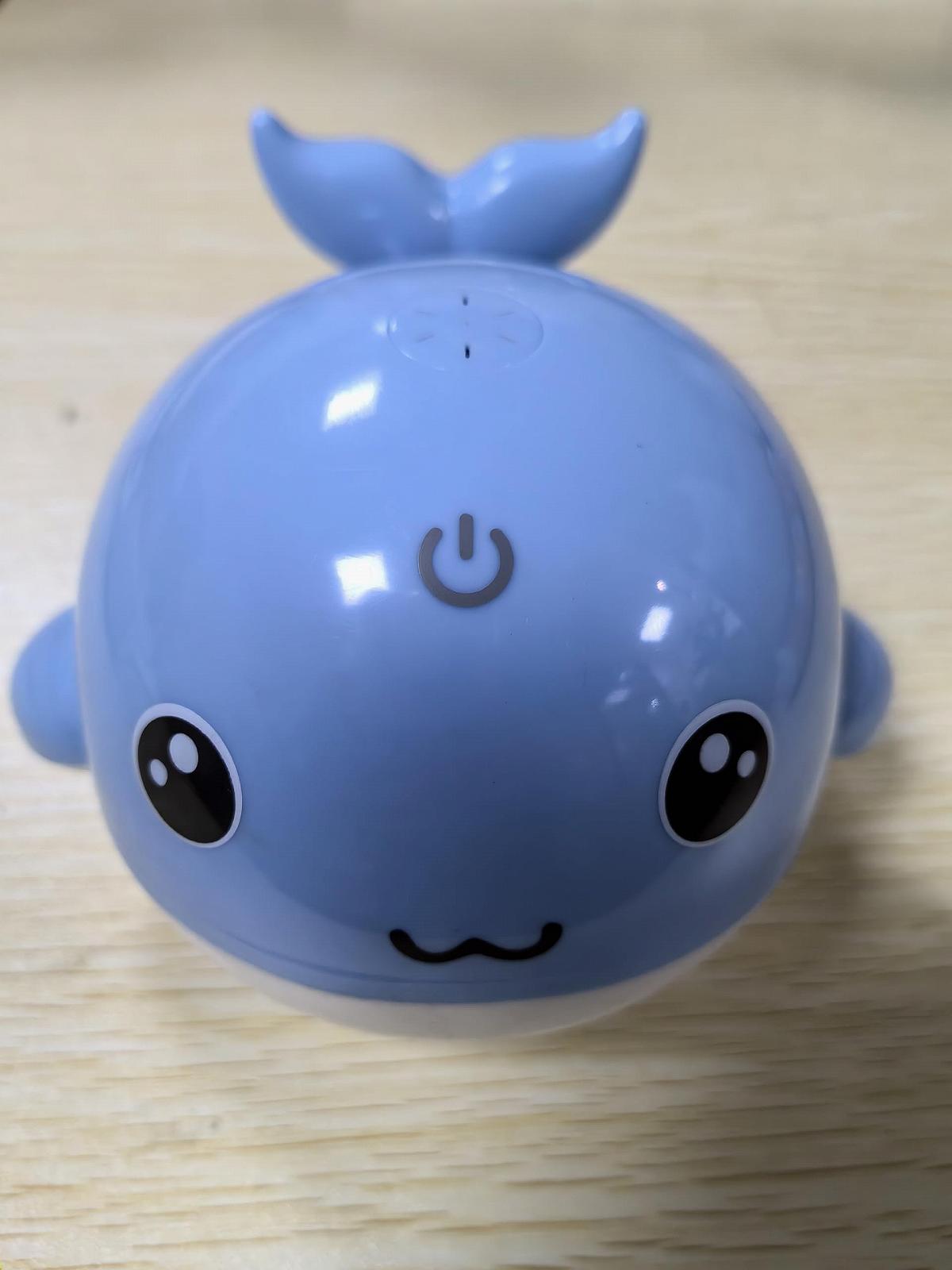 Игрушка для ванной Кит, светящийся, для малышей, Голубой, фото №2