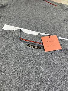 Футболка Loro Piana classic сірий f665 synthetic.ua - Фото 1