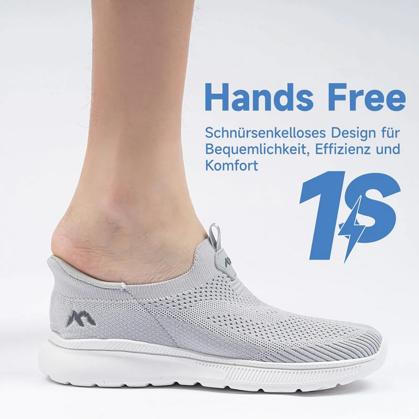 Кросівки ODCKOI Без шнурків Чоловічі Сірий, фото №2