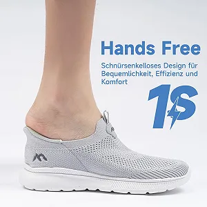 Кросівки Без шнурків ODCKOI Чоловічі Легкі Дихаючі Спортивні Сірі synthetic.ua - Фото 1