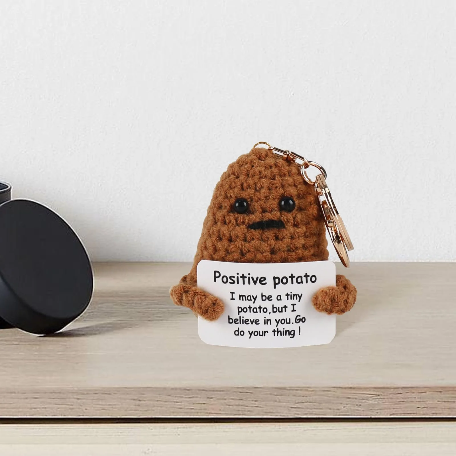 Игрушка Friedwohl Positive Potato Карманное Объятие плюшевая фигурка Картошка Коричневый, фото №2 Игрушка Friedwohl Positive Potato Карманное Объятие плюшевая фигурка Картошка Коричневый, фото №2