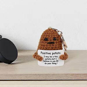 Игрушка Friedwohl Positive Potato Карманное Объятие плюшевая фигурка Картошка Коричневый synthetic.ua - Фото 1