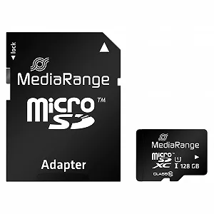 Купити Карта пам'яті Micro SDXC MediaRange 128ГБ Class 10 з SD-адаптером - Фото 1 Карта пам'яті Micro SDXC MediaRange 128ГБ Class 10 з SD-адаптером - Фото 1