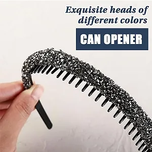 Набор обручей для волос со стразами, 4 шт. synthetic.ua - Фото 1