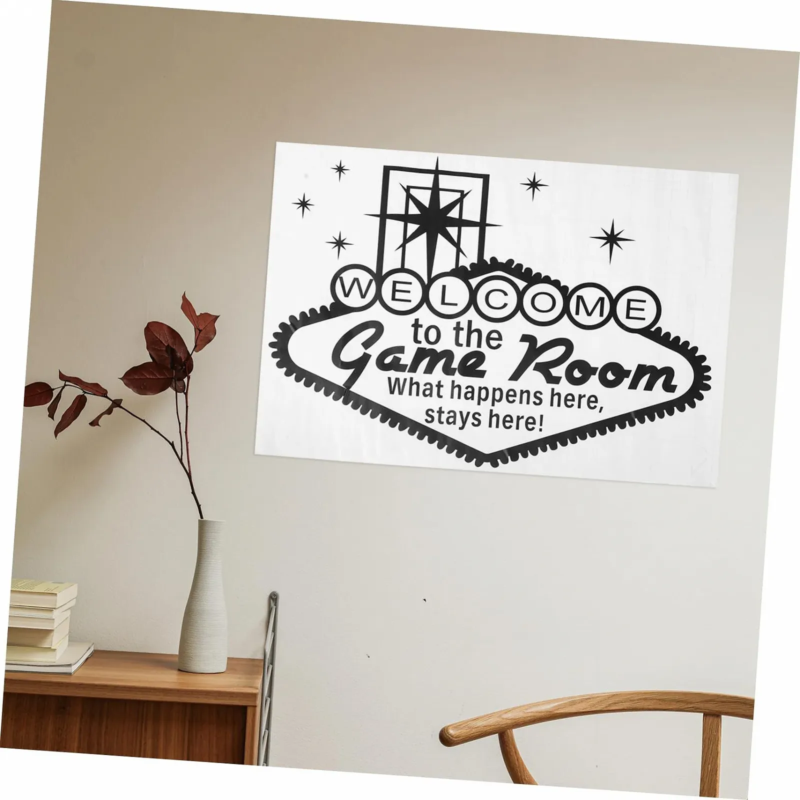 Настінна наклейка jojofuny 1 аркуш PVC Чорна, фото №6