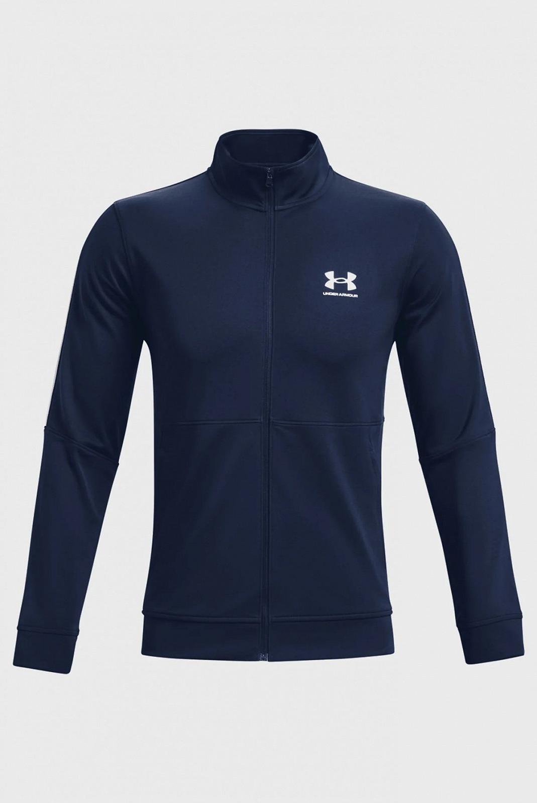 Джемпер UA PIQUE TRACK JACKET 1366202-408 Under Armour Темно-синій S, фото №3