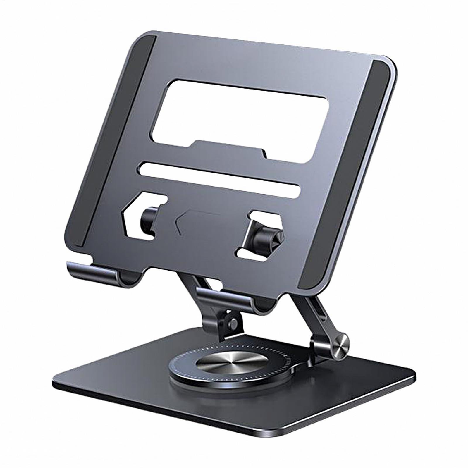 Подставка для ноутбука Алюминиевый сплав 360 вращение - портативная подставка-подъемник Эргономичная подставка для ноутбука для смартфонов Ноутбуки Планшеты Дом Колледж Общежитие Школа Путешествия и, фото №8