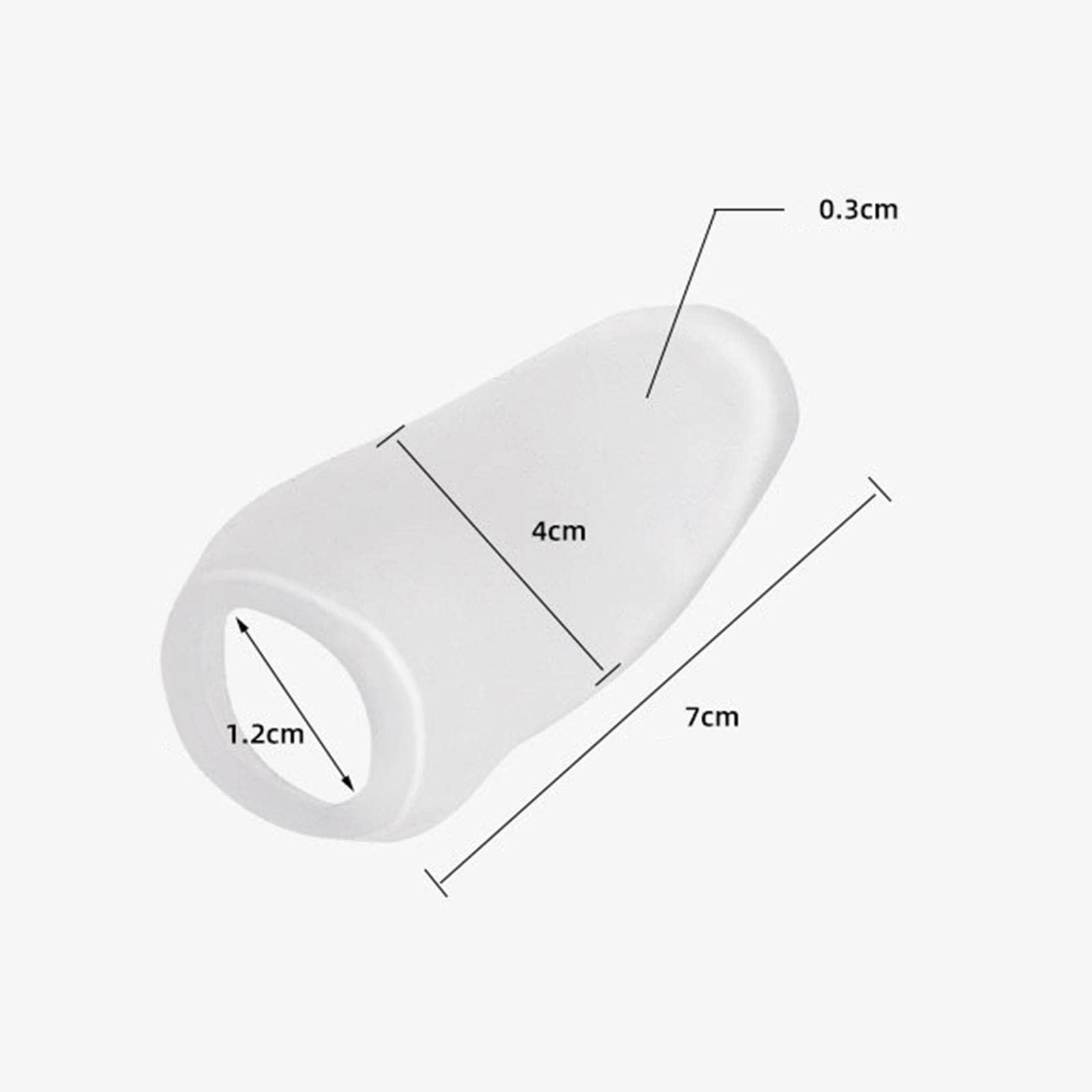 Роздільник для пальців ніг при вальгусній деформації, для полегшення болю при перехрещенні пальців ніг, болю в ногах, 2 шт, фото №2