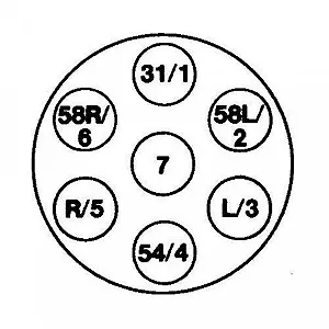 Розетка HELLA 8JB 003 833-031 JAEGER YANMAR SCHMITZ CARGOBULL TEREX MAFI synthetic.ua - Фото 1