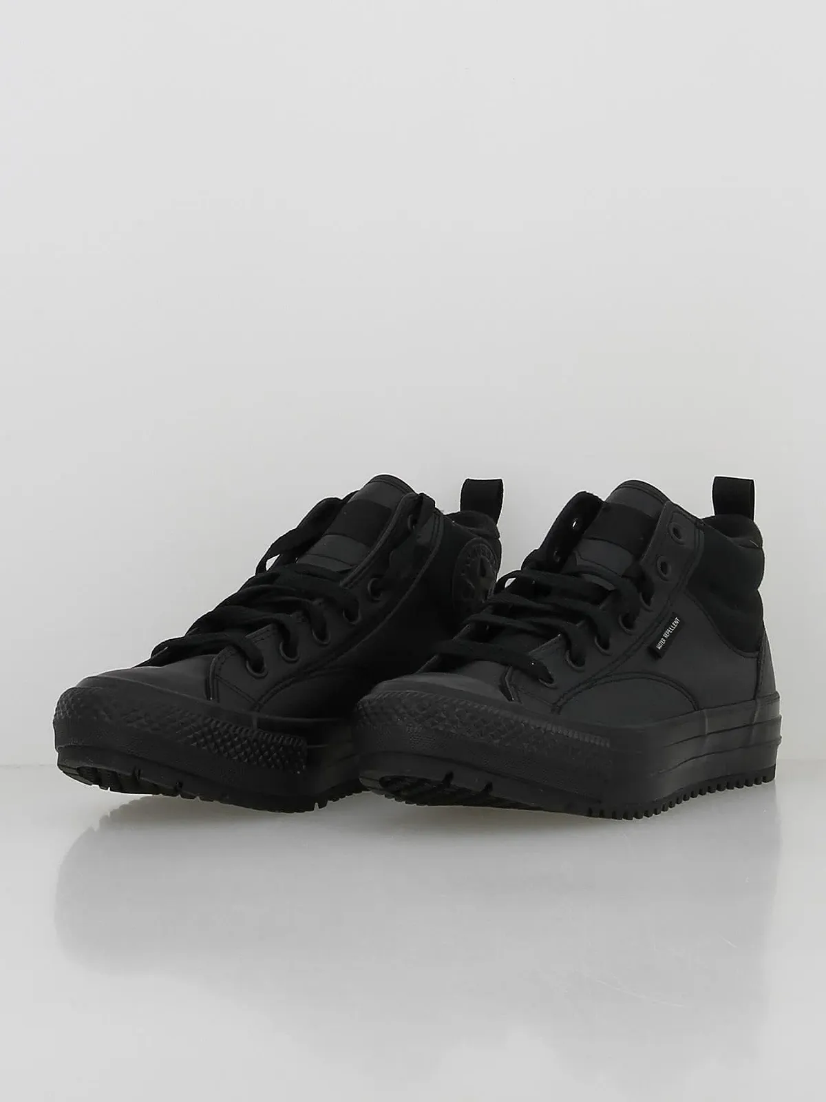 Унісекс Кеди Converse Chuck Taylor All Star Malden Street Mid High Шкіряні - На Шнурівці - Чорний, фото №2 Унісекс Кеди Converse Chuck Taylor All Star Malden Street Mid High Шкіряні - На Шнурівці - Чорний, фото №2