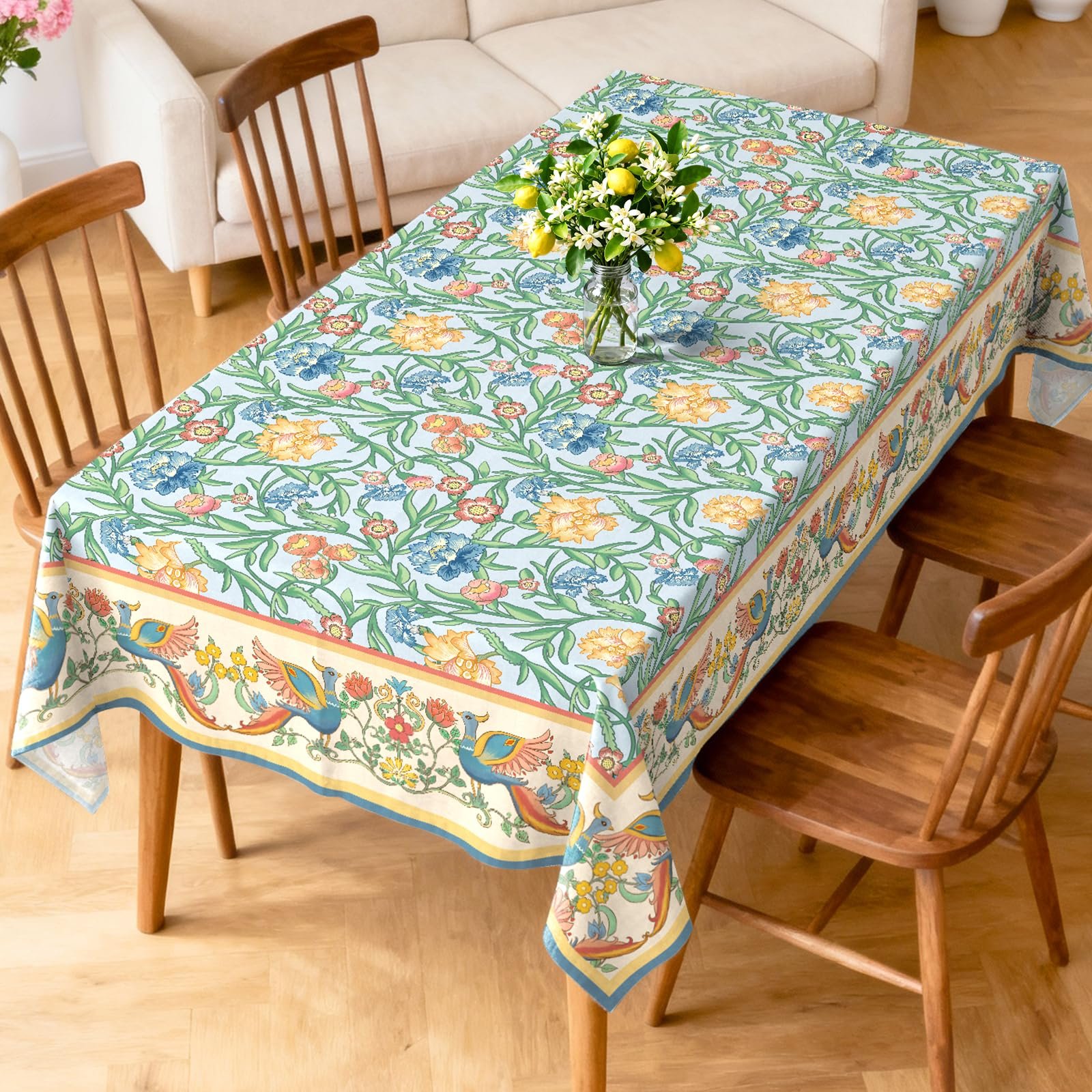 Скатертина Arquiel Vintage Flower Прямокутна Поліестер 140 x 180 см Різнокольорова, фото №3