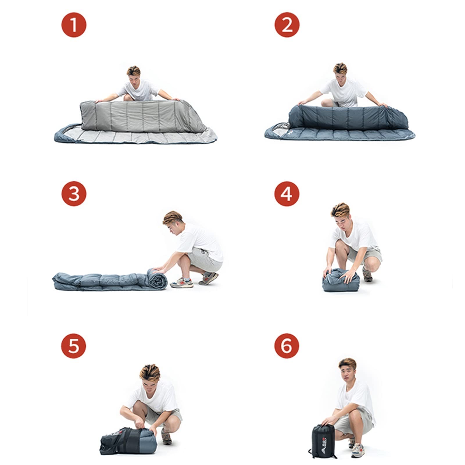 Спальний мішок MYVVKIA Widen Ultraleicht Baumwolle Winter Leichte wasserdichte Outdoor Camping, фото №6