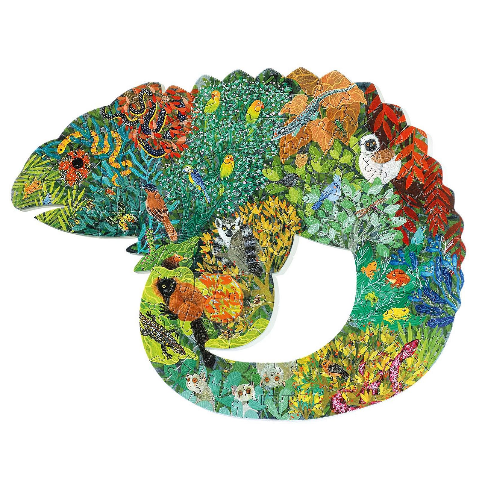 Пазл DJECO Animal Puzzle Art Chameleon 1000 деталей 37655 різнокольоровий, фото №1 Пазл DJECO Animal Puzzle Art Chameleon 1000 деталей 37655 різнокольоровий, фото №1