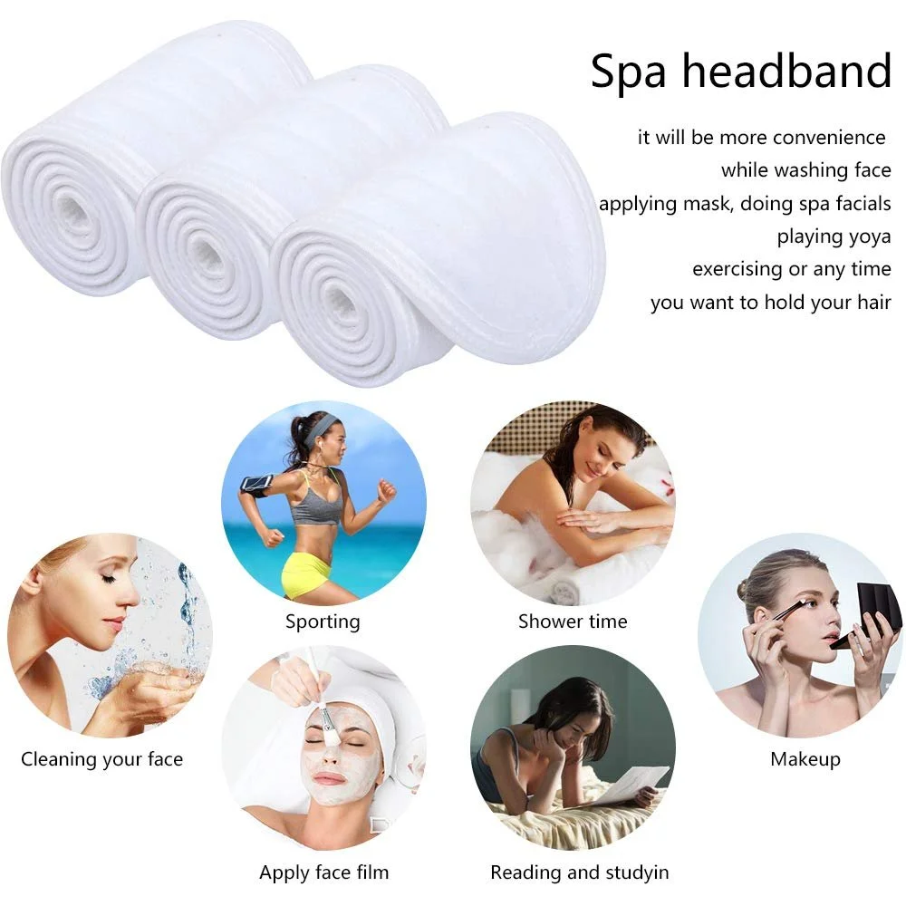 Пов'язка на голову VIVOTE Косметична з мікрофібри, фото №5