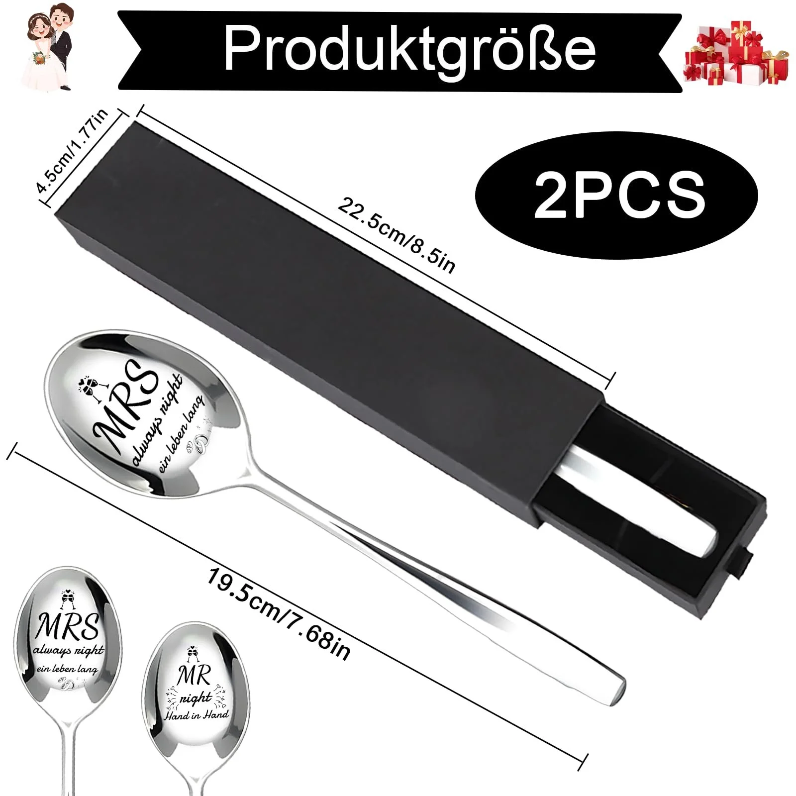 Набір з 2 супових ложок Wedding, фото №2