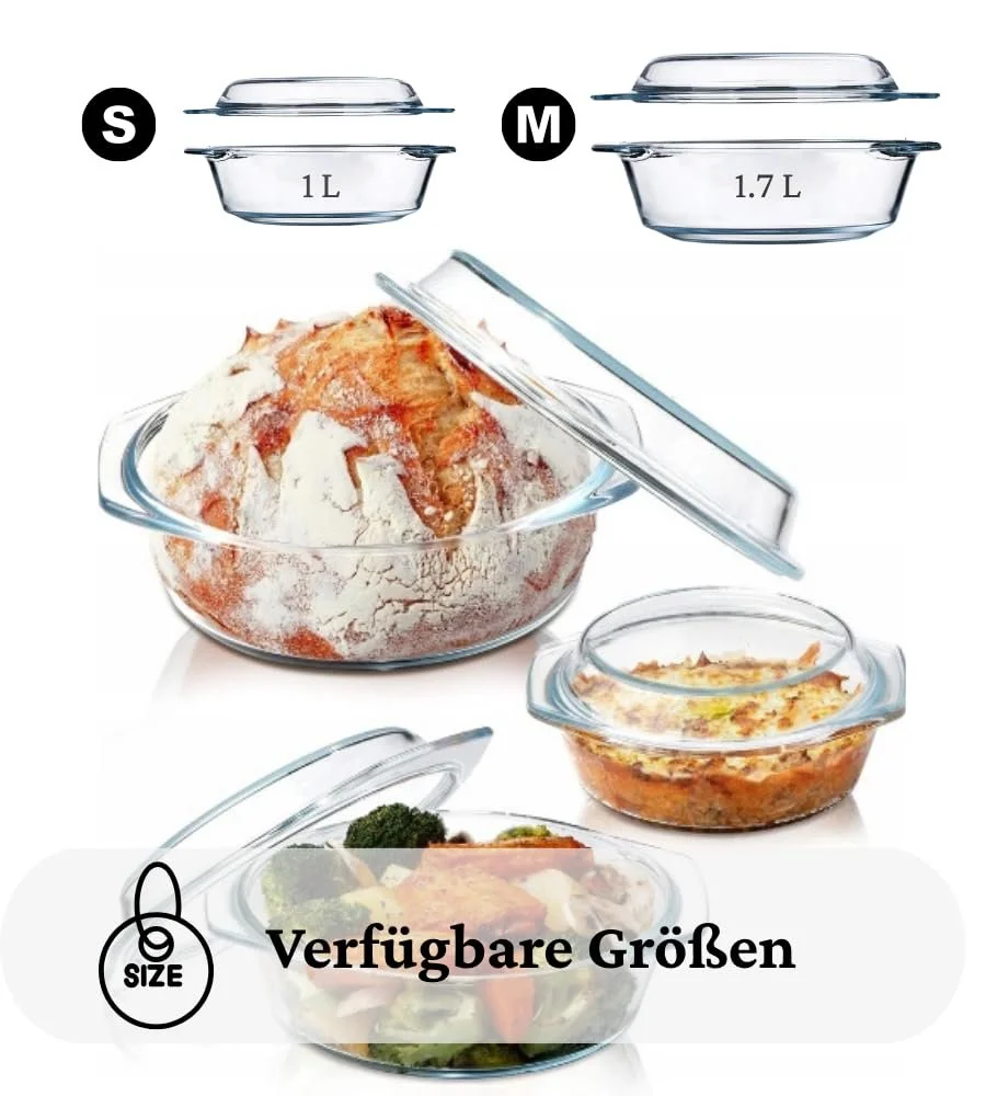 Форма для запекания 1 л овальная стеклянная с крышкой 17 x 20 x 7 см и силиконовыми перчатками, фото №4 Форма для запекания 1 л овальная стеклянная с крышкой 17 x 20 x 7 см и силиконовыми перчатками, фото №4