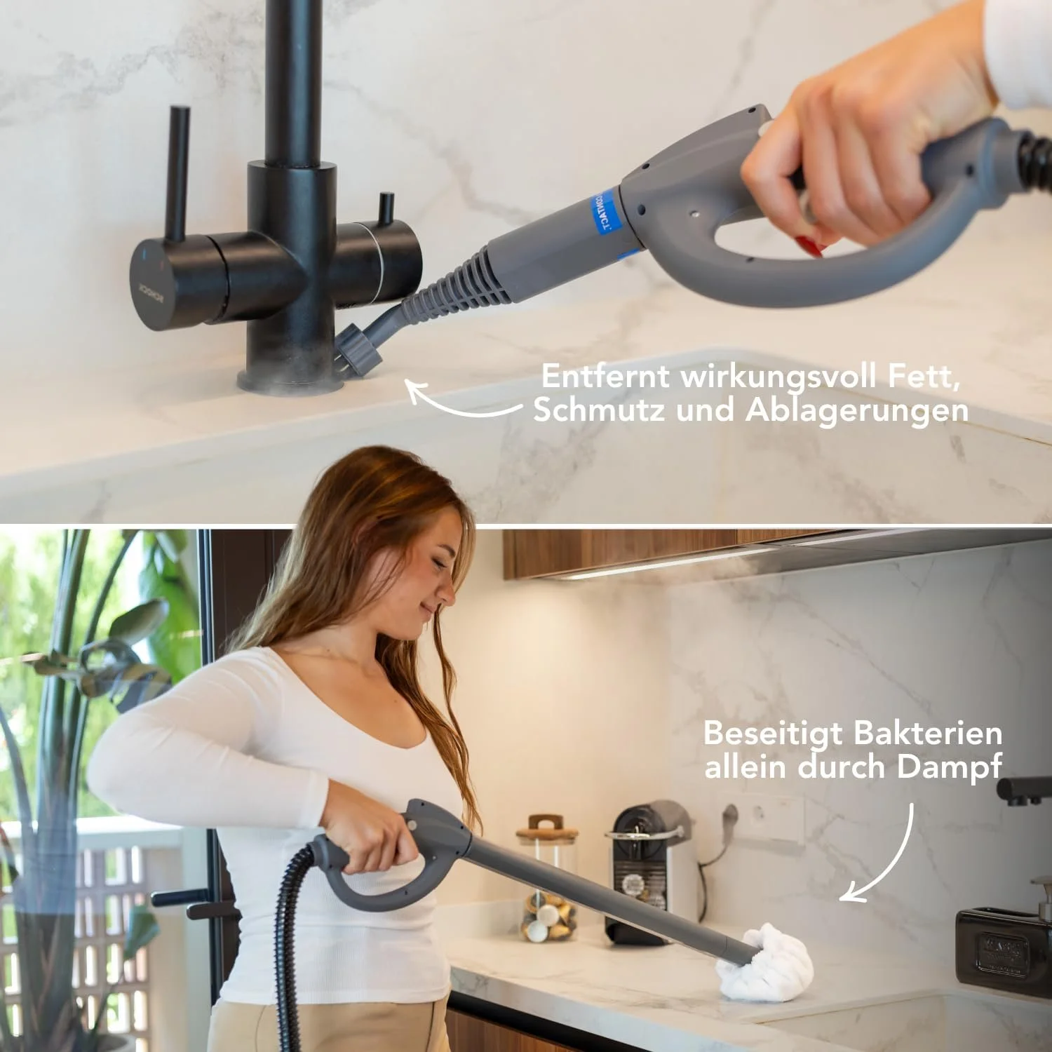 Пароочисник TS1 1500W 3.6 Bar 1.5L з набором аксесуарів 24 шт., фото №2